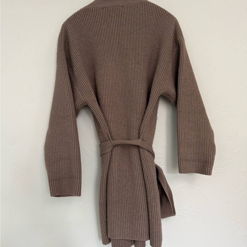 Zara Women's Tan Ribbed Cardigan - Picture 5 of 5